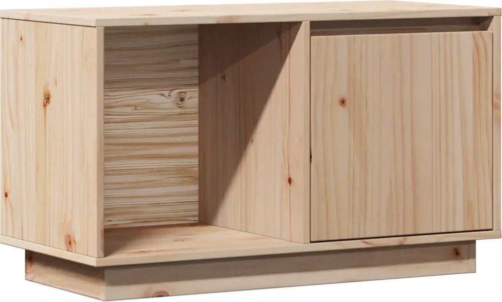 vidaXL tömör fenyőfa TV-szekrény 74 x 35 x 44 cm