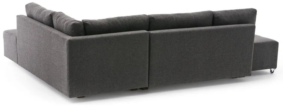 Sötétszürke kinyitható sarokkanapé (jobb oldali) Manama – Balcab Home