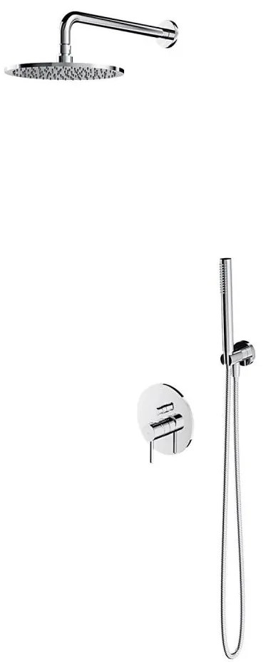 OMNIRES SYSY22XCR - Zuhanyszett falba építhető Y csappal, fényes króm