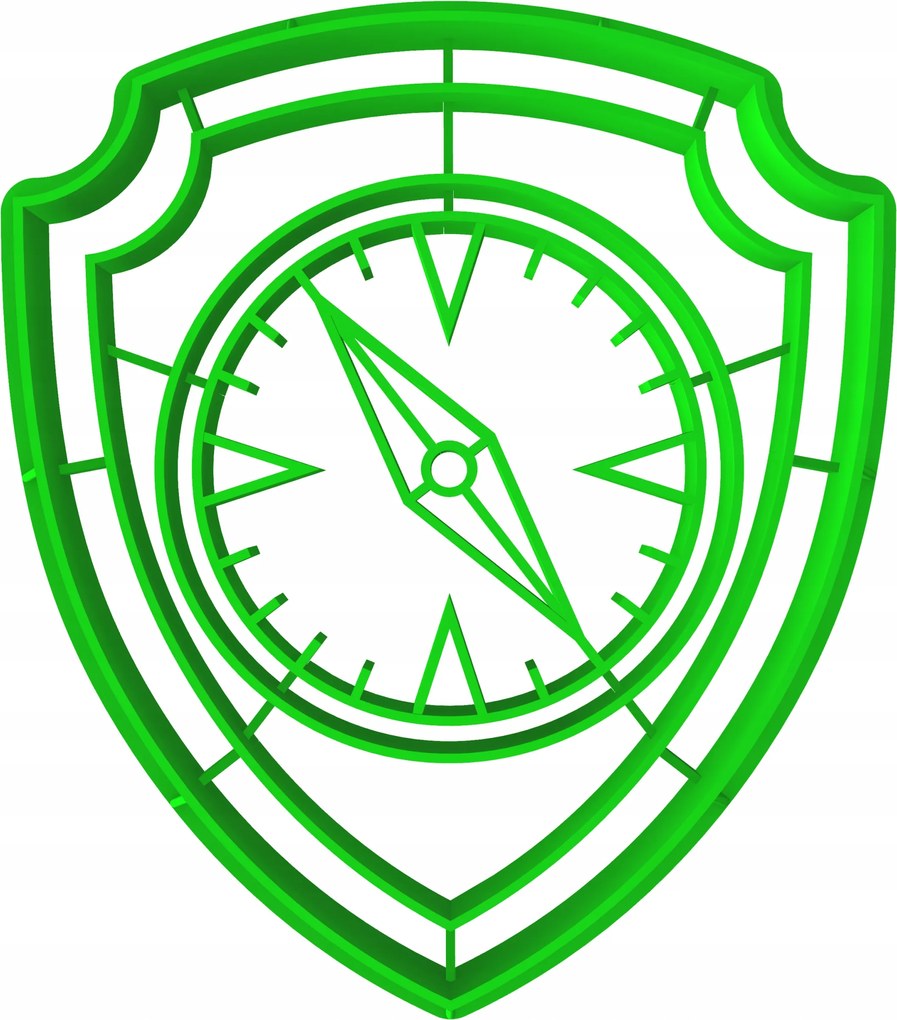 Sütemény lyukasztó bélyegzővel Mese Mancs Őrjárat Tracker jelvény 8cm