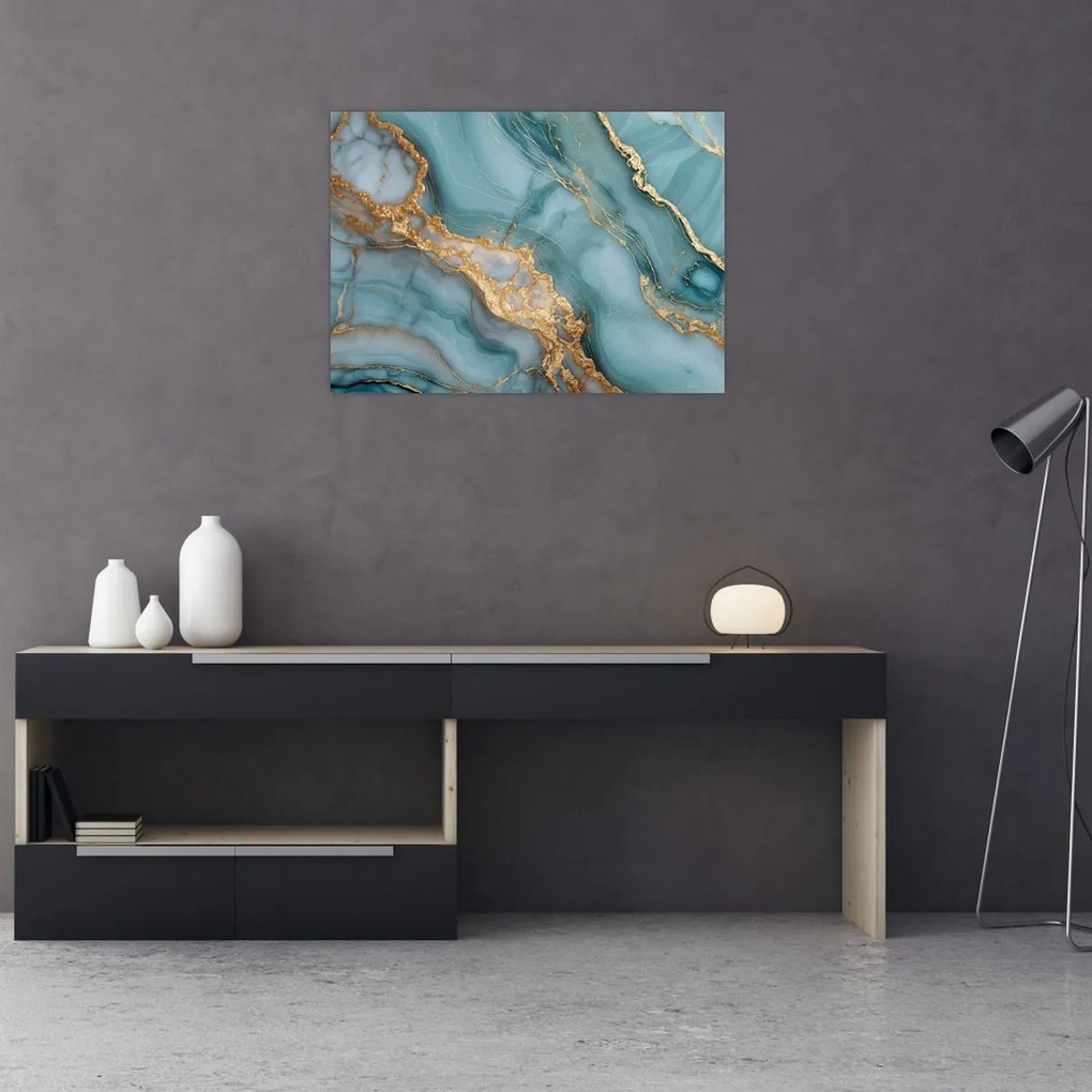 Kép - Türkiz márvány (70x50 cm)