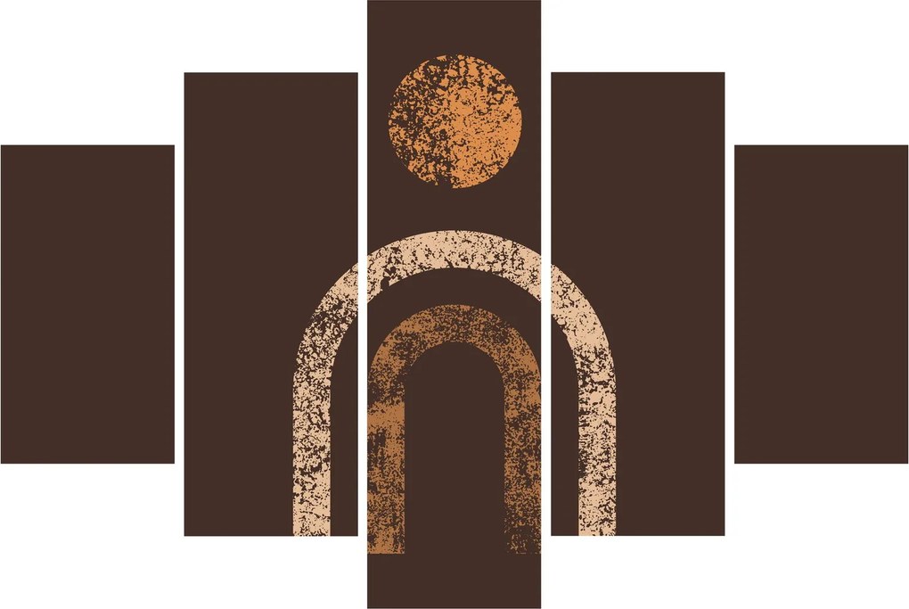 Kép - Narancssárga ívek N⁰1 (150x105 cm)