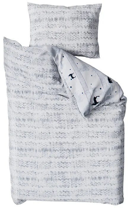 Renforcé pamut ágynemű SOBI és FENYŐK fehér Ágyneműhuzat mérete: 70 x 90 cm | 140 x 200 cm