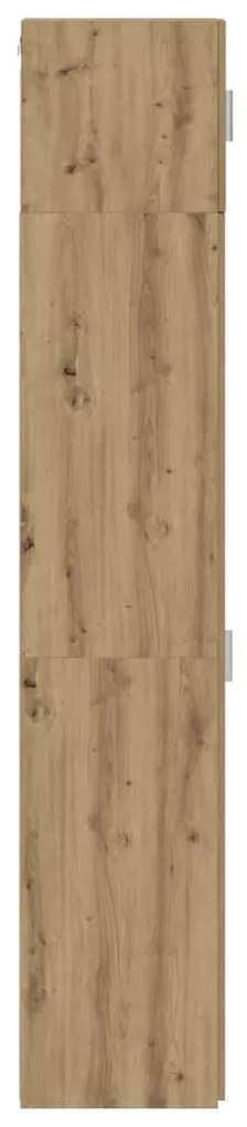 Karcsú tárolószekrény kézműves tölgy 30 x 42.5 x 225 cm Faanyag
