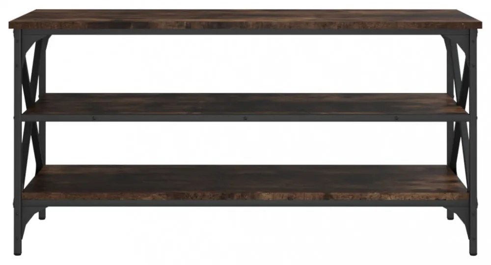 füstös tölgy színű szerelt fa TV-szekrény 100x40x50 cm