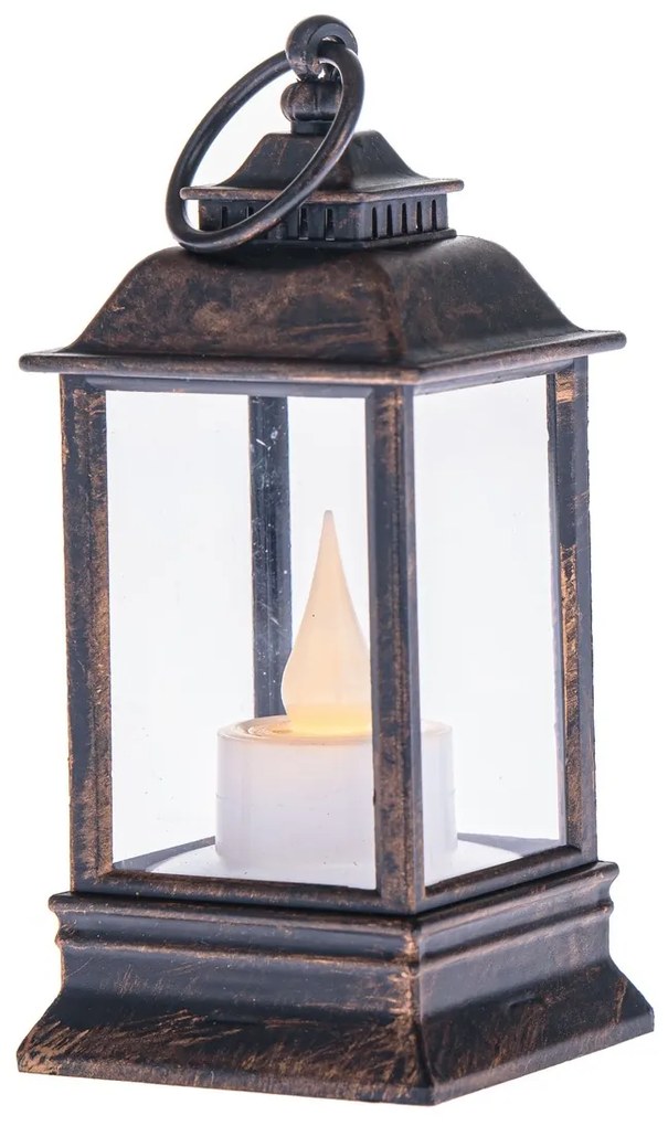 Cremona bronz LED gyertyatartó, 6 x 13 cm