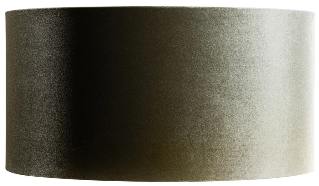 Bársony lámpabúra zöld színű, arany belsejű 50/50/25