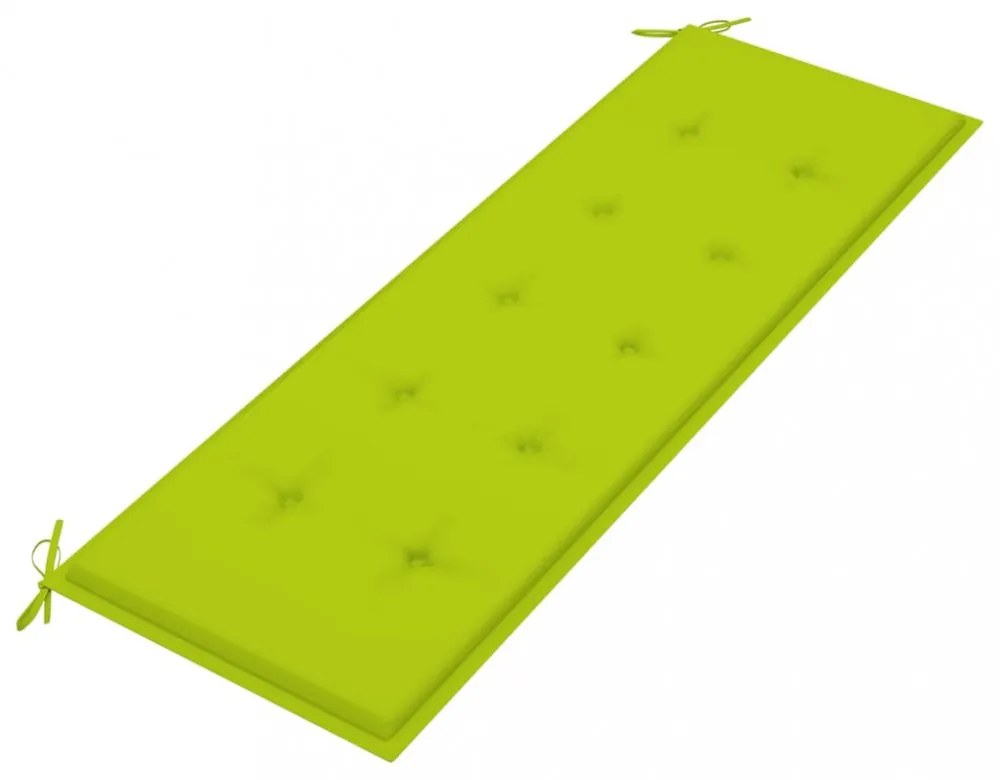 tömör tíkfa Batavia pad világoszöld párnával 150 cm
