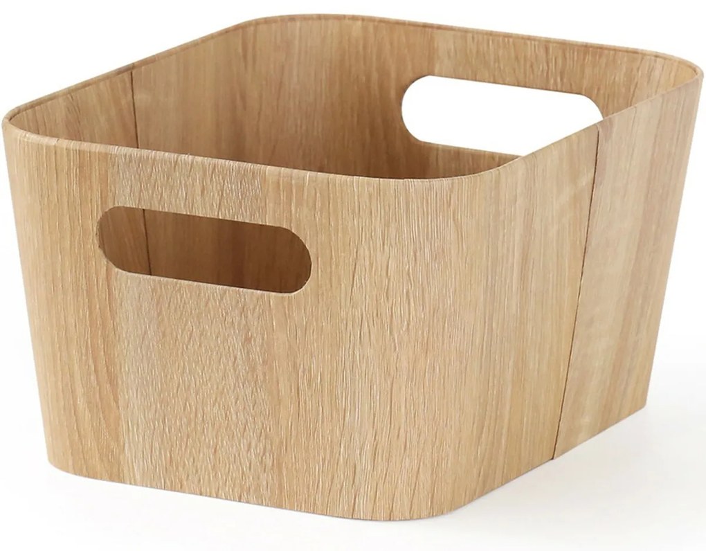 Kitchisimo 2 db tároló kosár szett 31 × 23 × 16cm, természetes, L