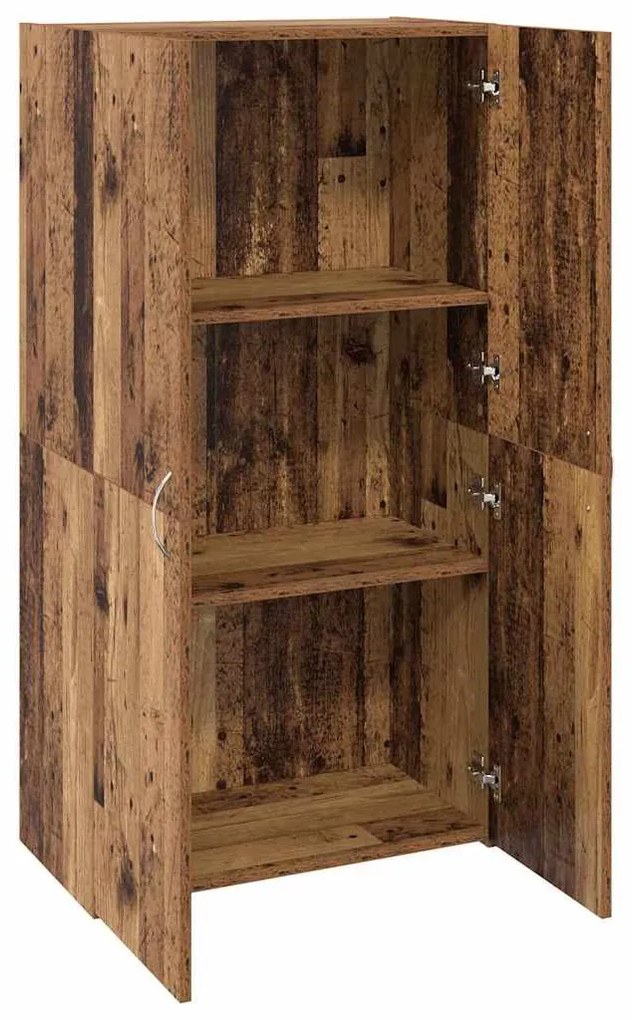 Irodai szekrény polcokkal Régi fa 60 x 32 x 115 cm Faanyag