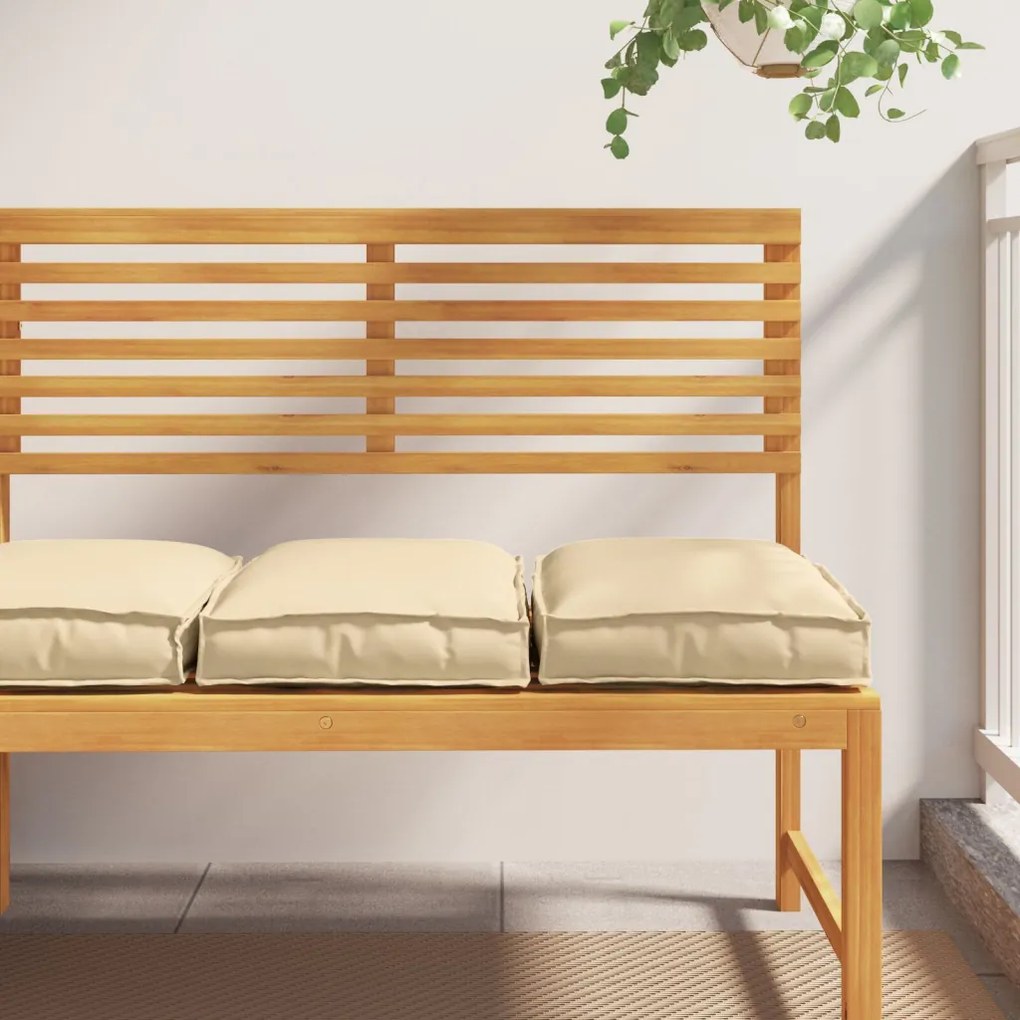 Pallet Párnák 2 db Bézs 40x40x8 cm Oxford Szövet