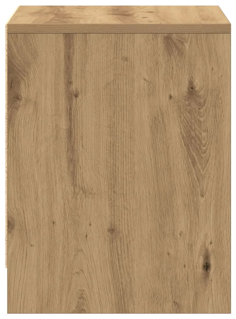 Éjjeli asztal 2 db Kézműves tölgy 45x34x44,5 cm Műanyag