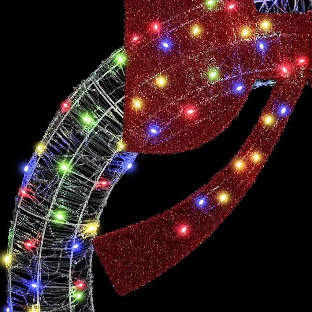 Koszorú 150 LED-del Sokszínű 120 cm Akril