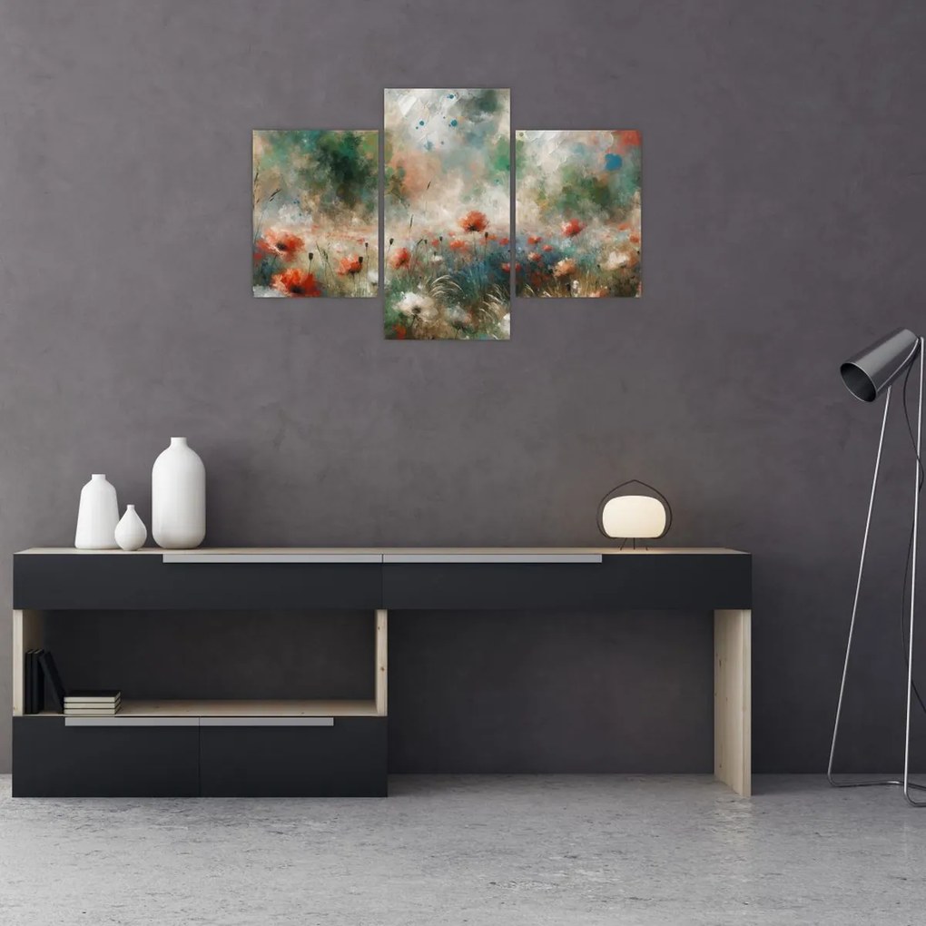 Kép – Pipacsmező absztrakciója (90x60 cm)