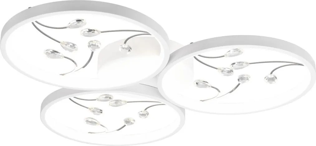 TRIO 642110331 GROOVY Modern LED Mennyezeti Lámpa Fehér LED IP20
