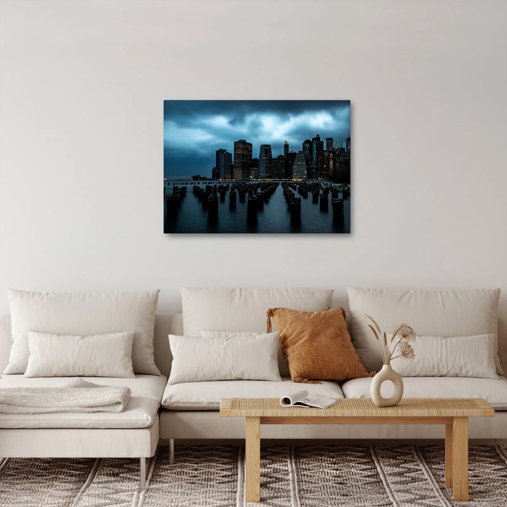 Kép - Kilátás a New York-i felhőkarcolókra (70x50 cm)