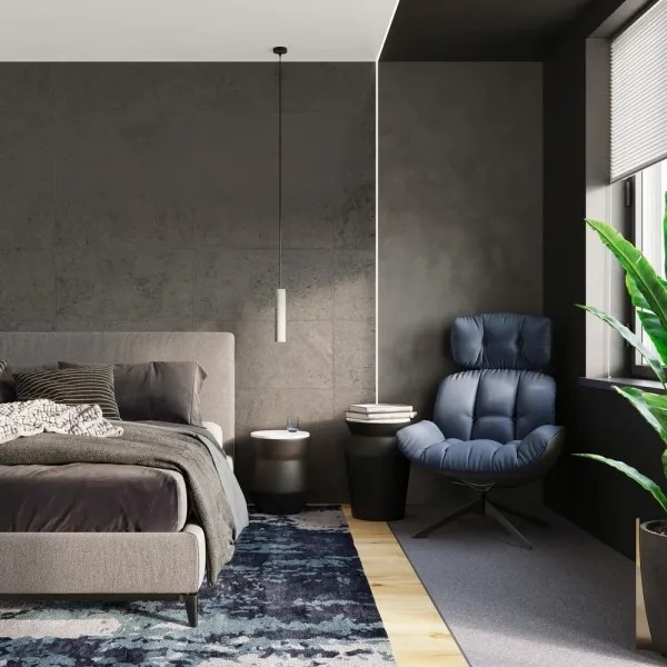 Sollux SL.0655 - LUVO 3xGU10/40W/230V beton/fekete függeszték