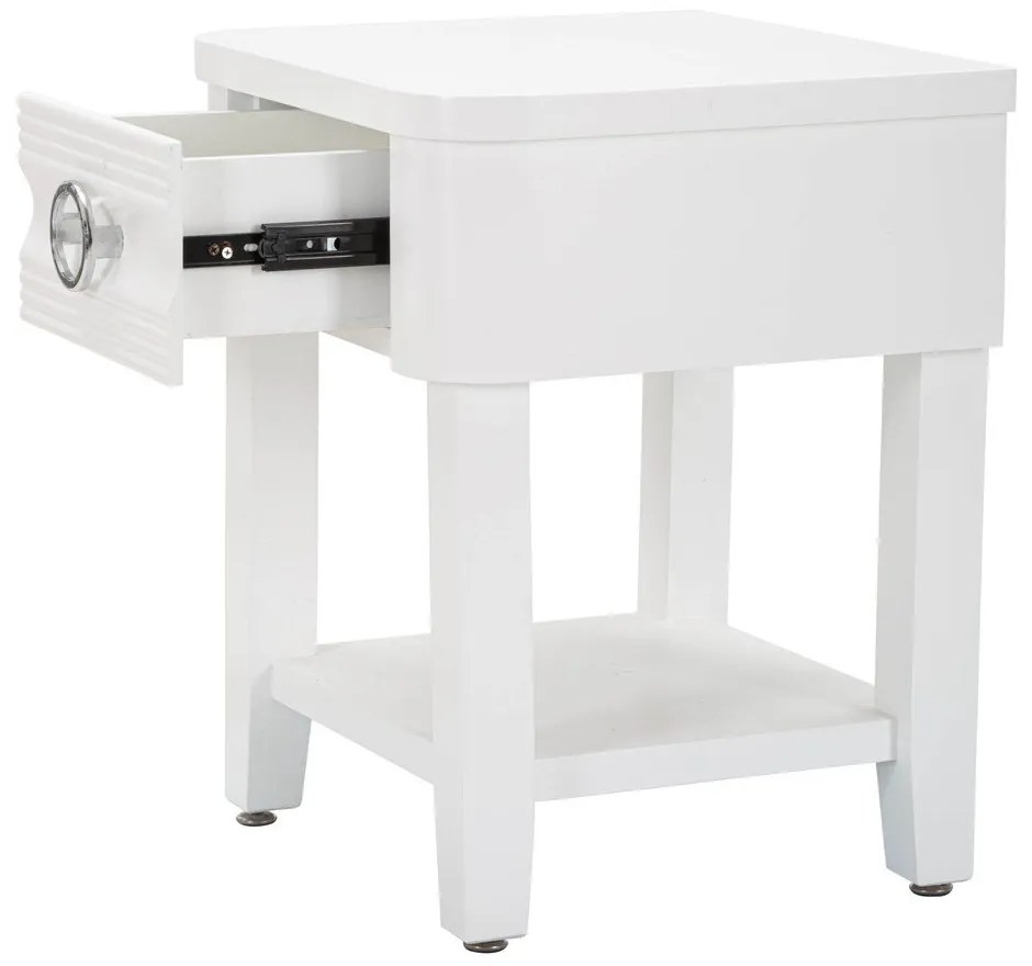 Fehér jegenyefenyő éjjeliszekrény Shine – Mauro Ferretti