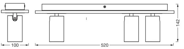 Ledvance - LED Spotlámpa DECOR MERCURY 3xGU10/3,4W/230V