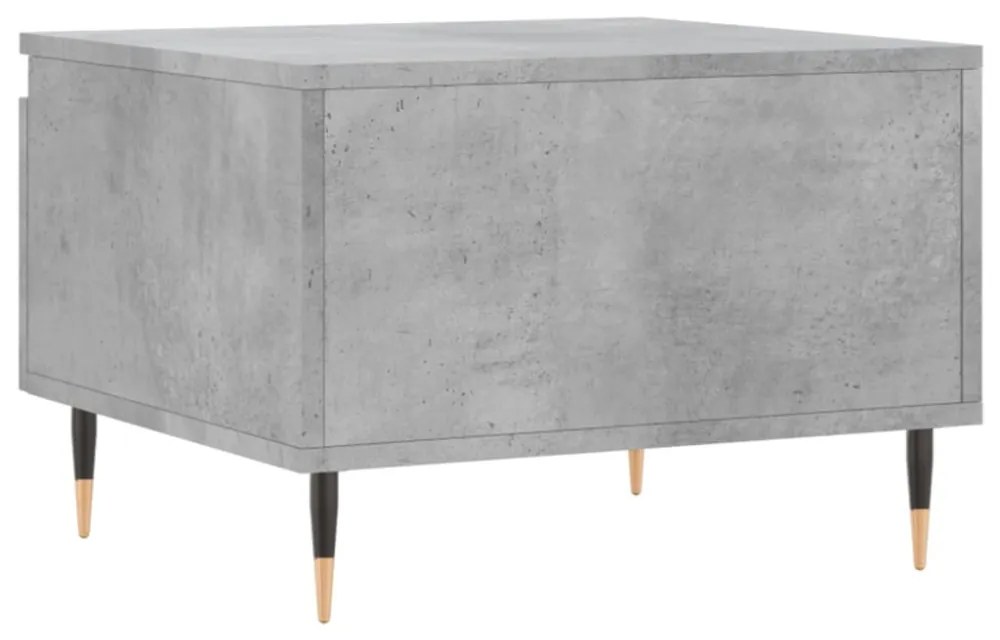 2 db betonszürke szerelt fa dohányzóasztal 50 x 46 x 35 cm