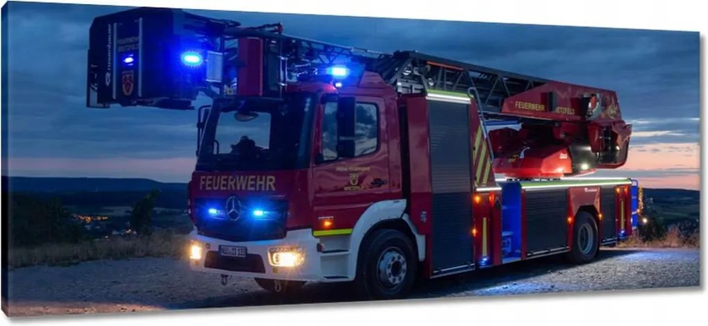 Képek 100x40 Tűzoltóautó a jelzésen