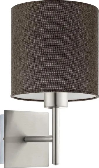 Eglo - LED Fali lámpa TUNJA 1xE27/60W/230V matt króm/barna