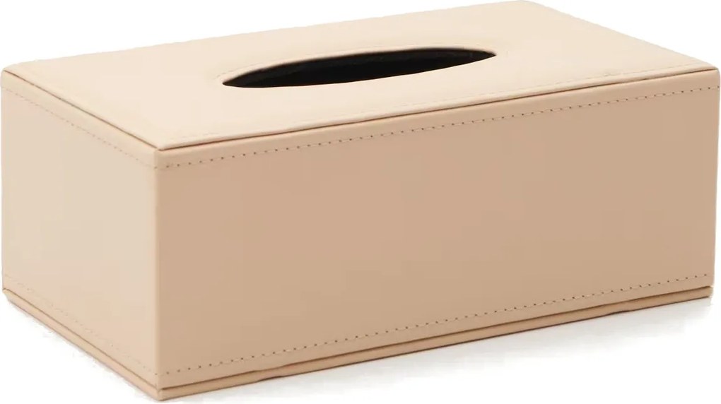 Zsebkendőtartó törlőkendőtartó téglalap alakú krémszínű doboz