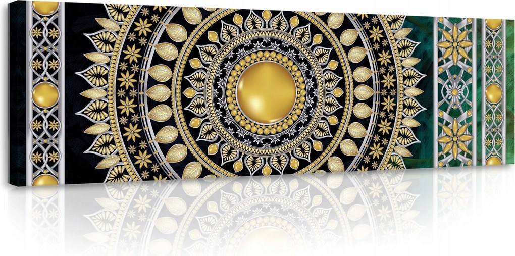 Mandala Vászonkép Hálószoba Nappaliba Nagy XXL Vászon Falra 145x45