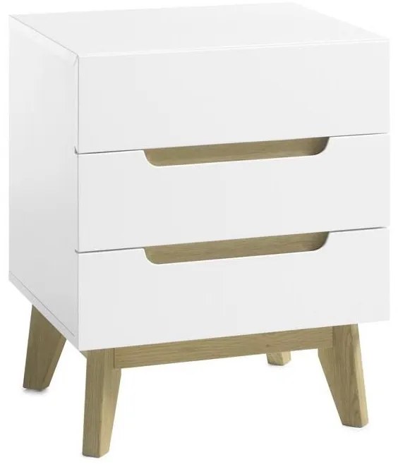 SINIRA fehér éjjeliszekrény