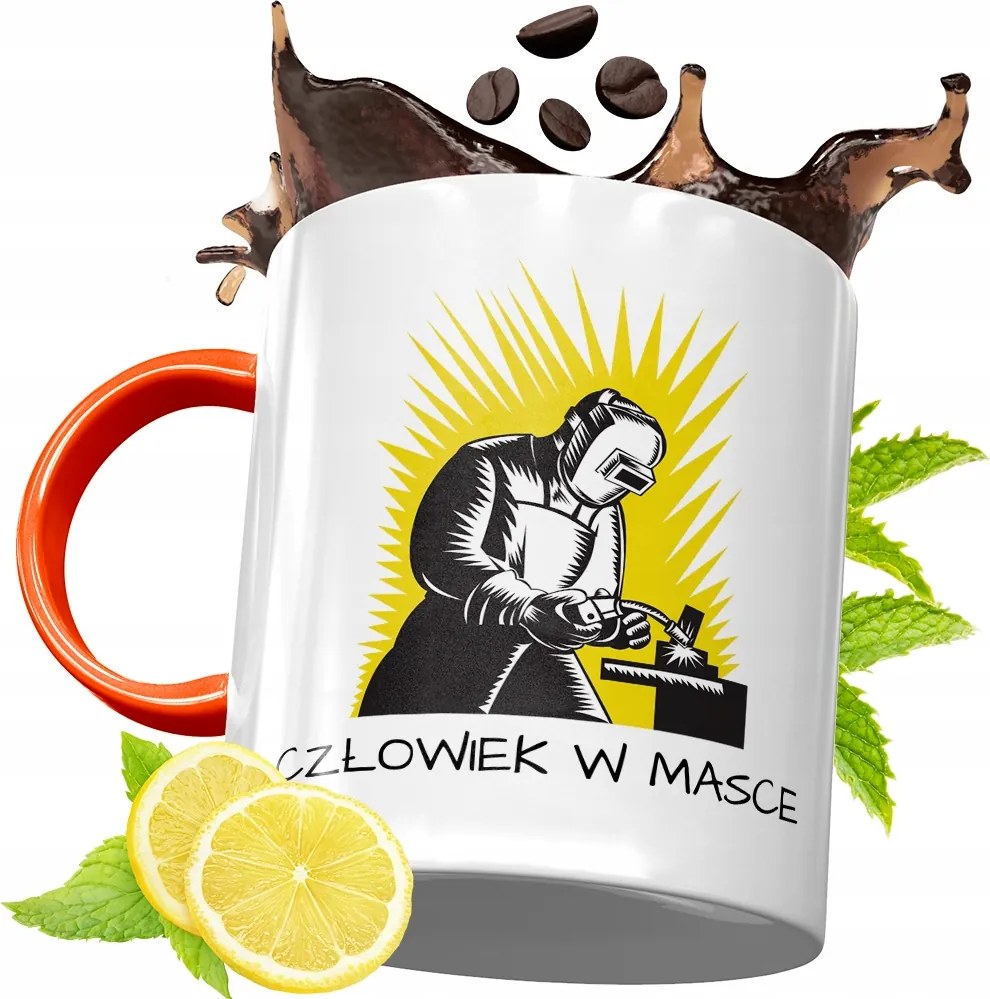 Narancssárga Bögre Hegesztőnek Tökéletes Ajándék fényképes nyomtatással