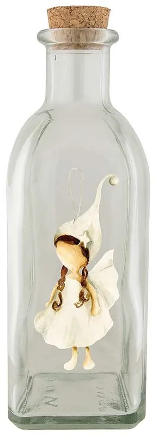 Bohemia Gifts Üvegpalack Anděl, 500 ml