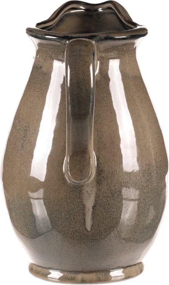 Kerámia váza kancsó formájú, nagy, szürke