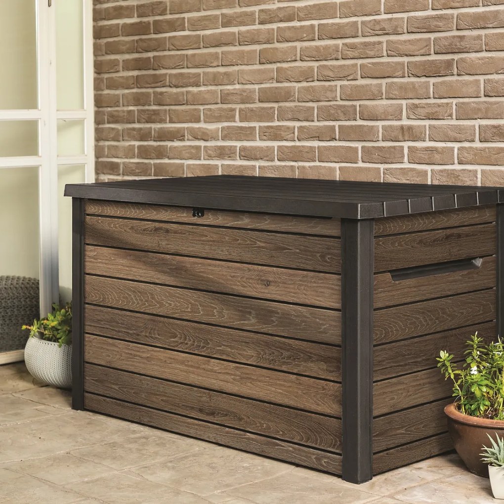 Keter kerti tárolódoboz Deco 870 l, barna