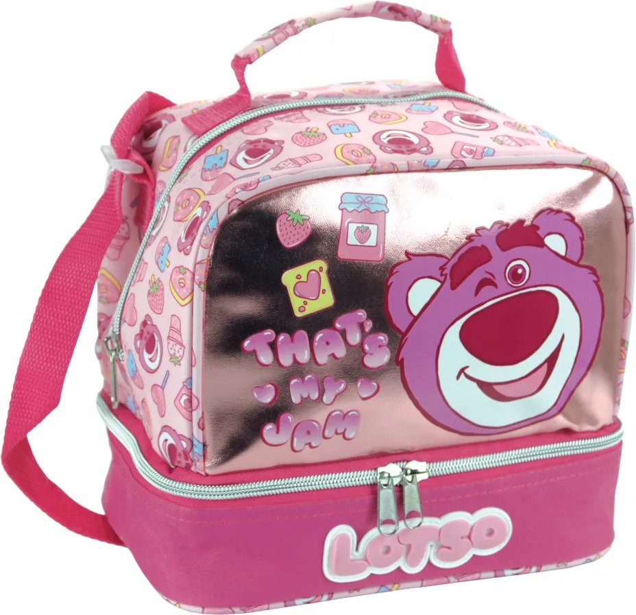 Disney Játékháború Lotso Jam thermo uzsonnás táska 21 cm