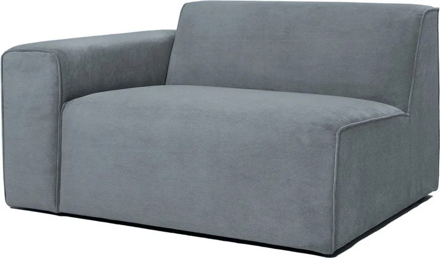 Szürke kordbársony kanapé modul (bal oldali) Sting – Scandic