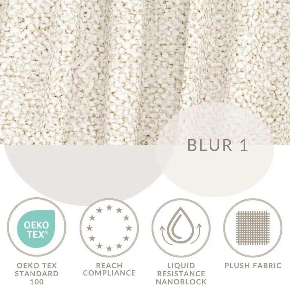 Krémszínű kárpitozott ágyneműtartós franciaágy ágyráccsal 180x200 cm Maumere – Maison de Rêve