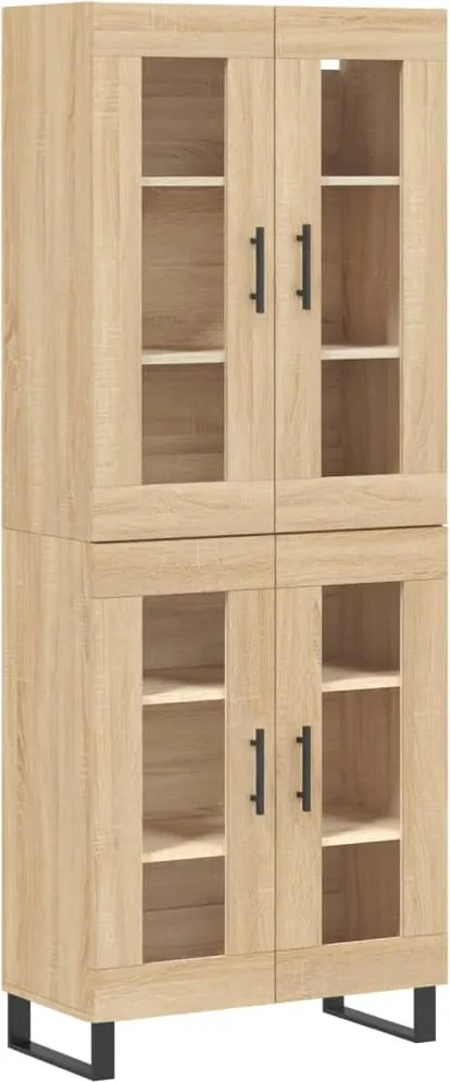 vidaXL sonoma tölgy szerelt fa magasszekrény 69,5 x 34 x 180 cm