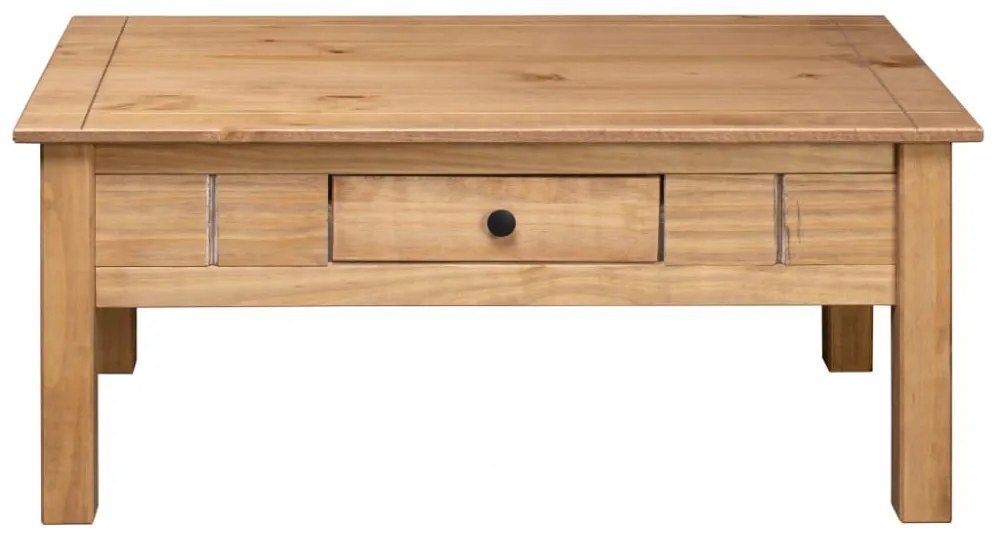 vidaXL panama stílusú tömör fenyőfa dohányzóasztal 100 x 60 x 43,5 cm