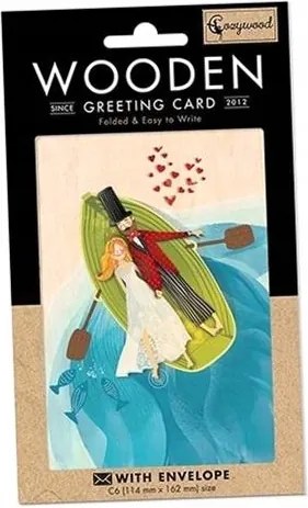 Fa Bérlet C6 Boríték Esküvő Pár A Csónakban