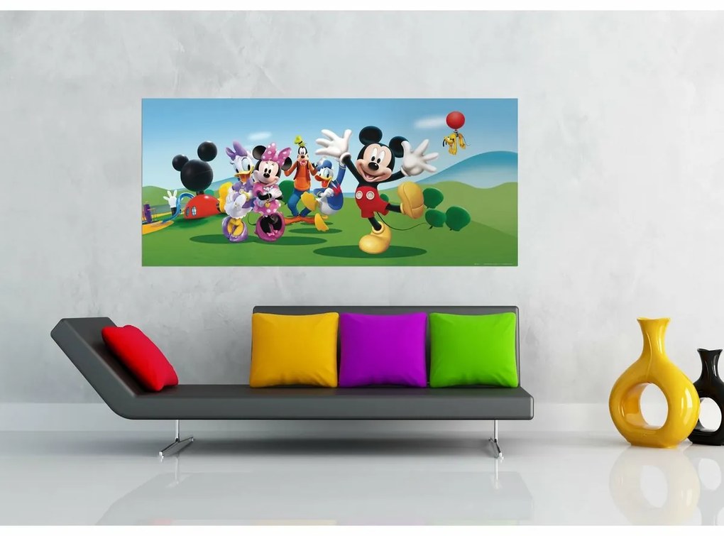 Mickey egér és barátai gyerek fotótapéta, 202 x 90 cm