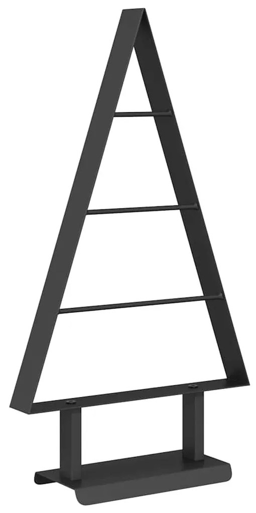 Fém karácsonyfa állvánnyal Fekete 60 cm Acél