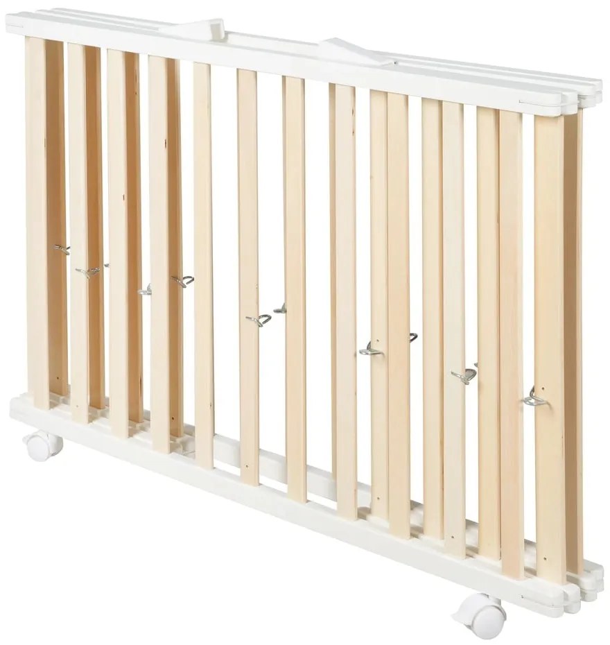 Fehér-natúr színű járóka 100x75 cm – Roba