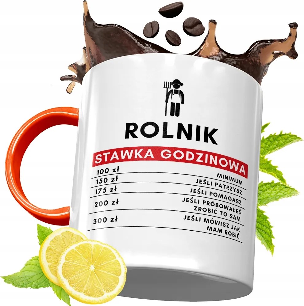 Narancssárga Bögre Gazdáknak Ajándék fényképes nyomtatással