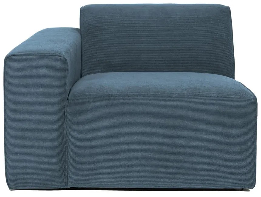 Kék kordbársony kanapé modul (bal oldali) Sting – Scandic