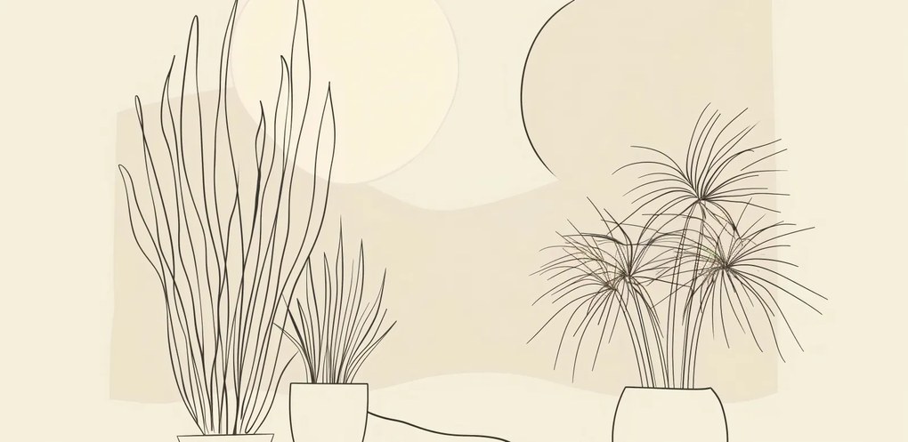 Poszter 91,3x44,5cm Növényzet pasztellben