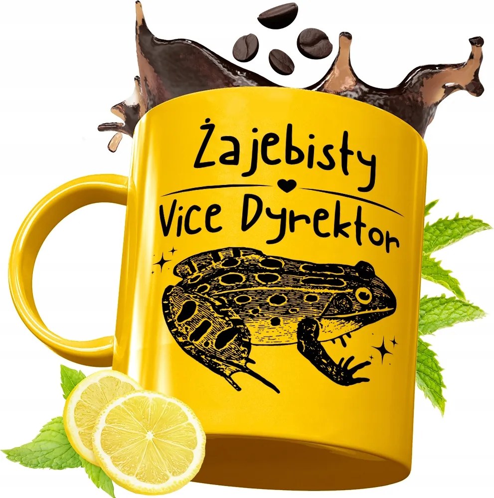 Arany Prémium Bögre Igazgatóhelyettesnek Ajándék Nyomtatott Fotóval