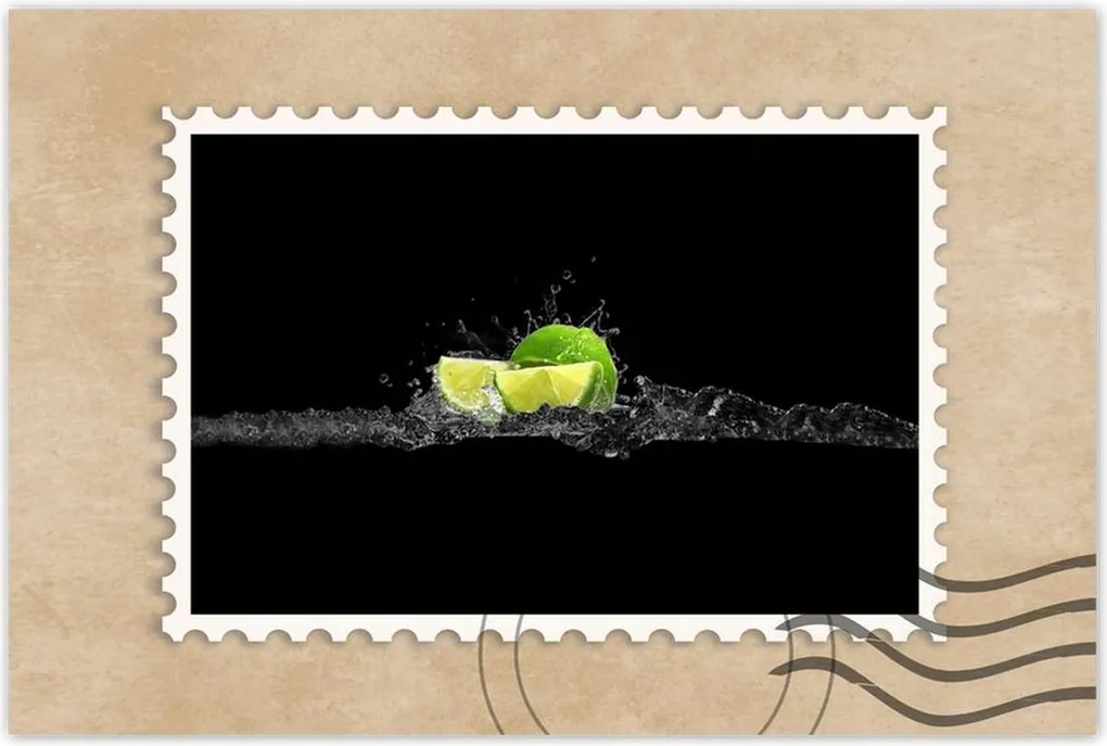 Poszterek 90x60 Lime fekete