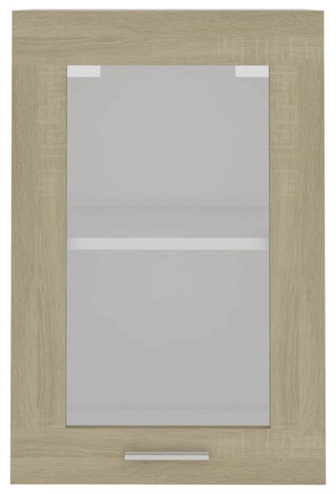“Lyon” sonoma tölgy szerelt fa függő üvegszekrény 40x31x60 cm