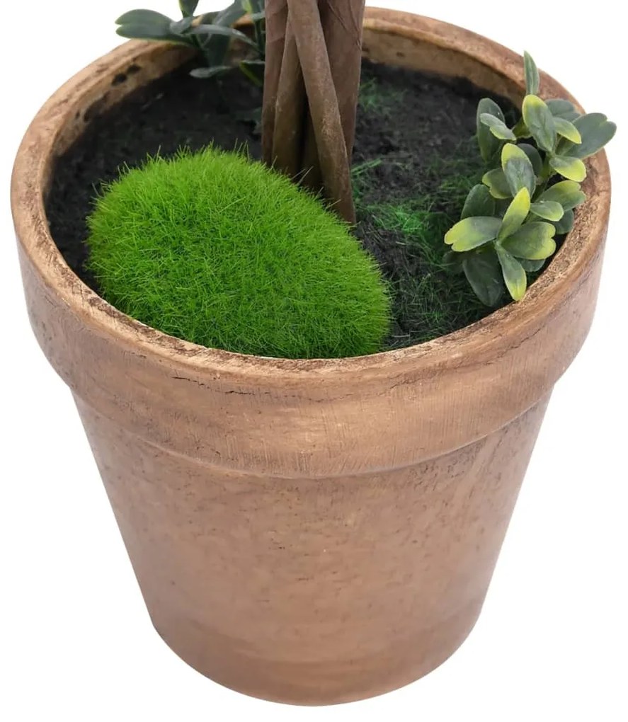 2 db zöld gömbalakú cserepes műpuszpáng 56 cm