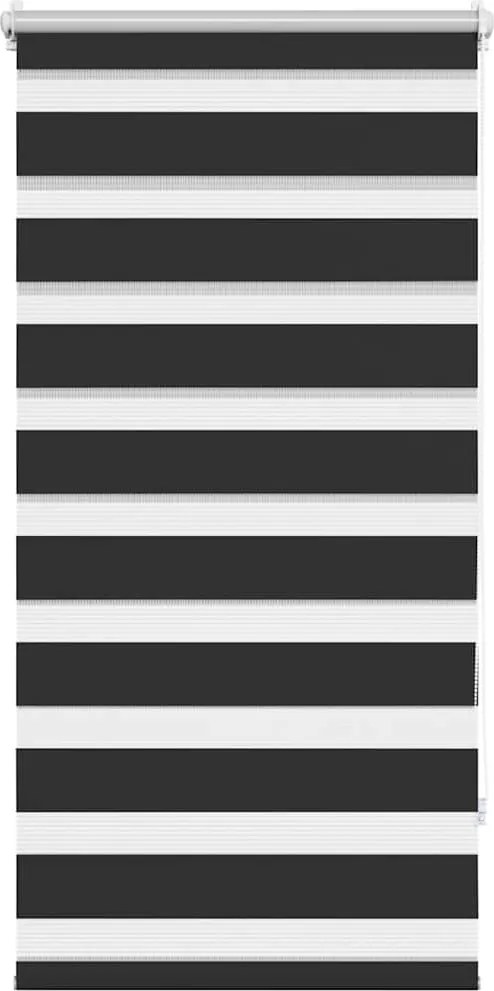 vidaXL fekete zebra roló 60,9 x 120 cm szövet szélesség 56,7 cm